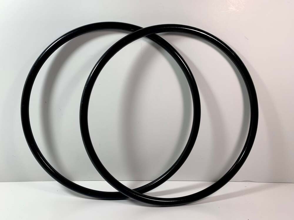 Plastic Crafter hoops for macrame or other 9 in black 2